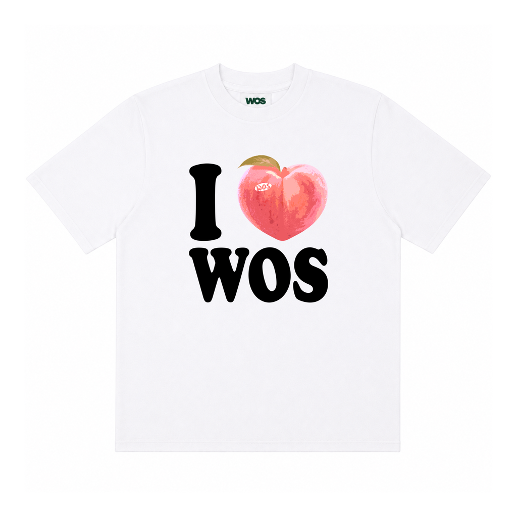 I Love WOS Peach Tee
