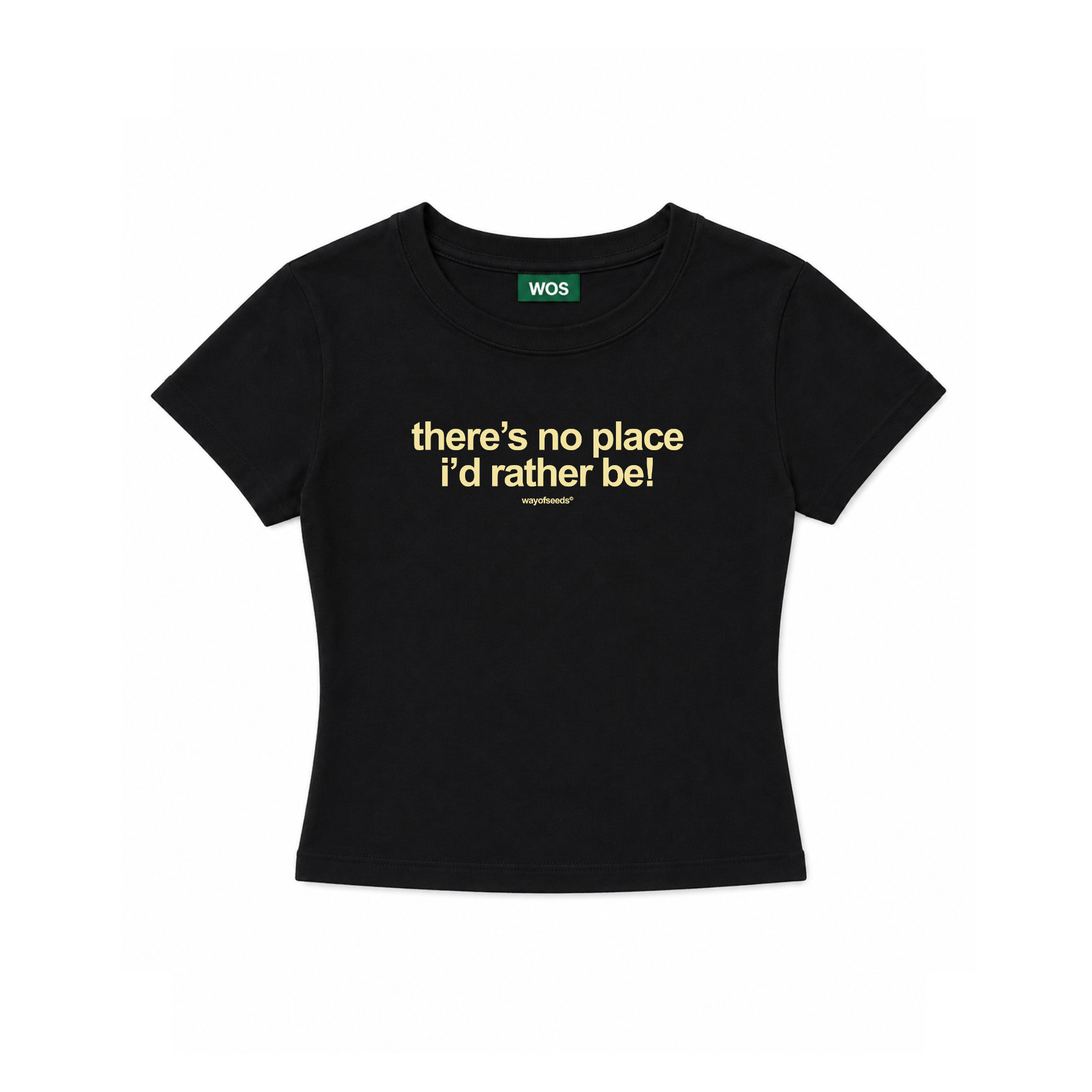 NO PLACE I’D RATHER BE WOMEN’S CROPPED TEE