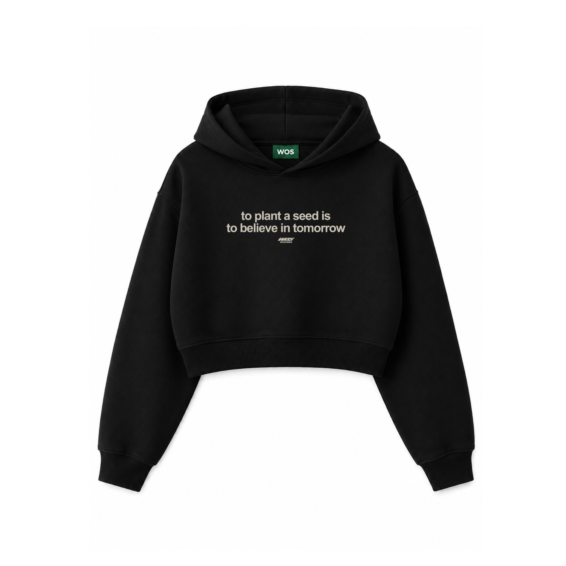 BELIEVE IN TOMORROW WOMEN’S CROPPED HOODIE