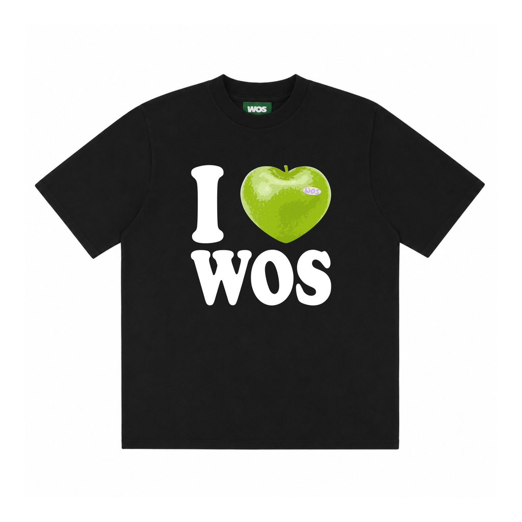 I Love WOS Green Apple Tee