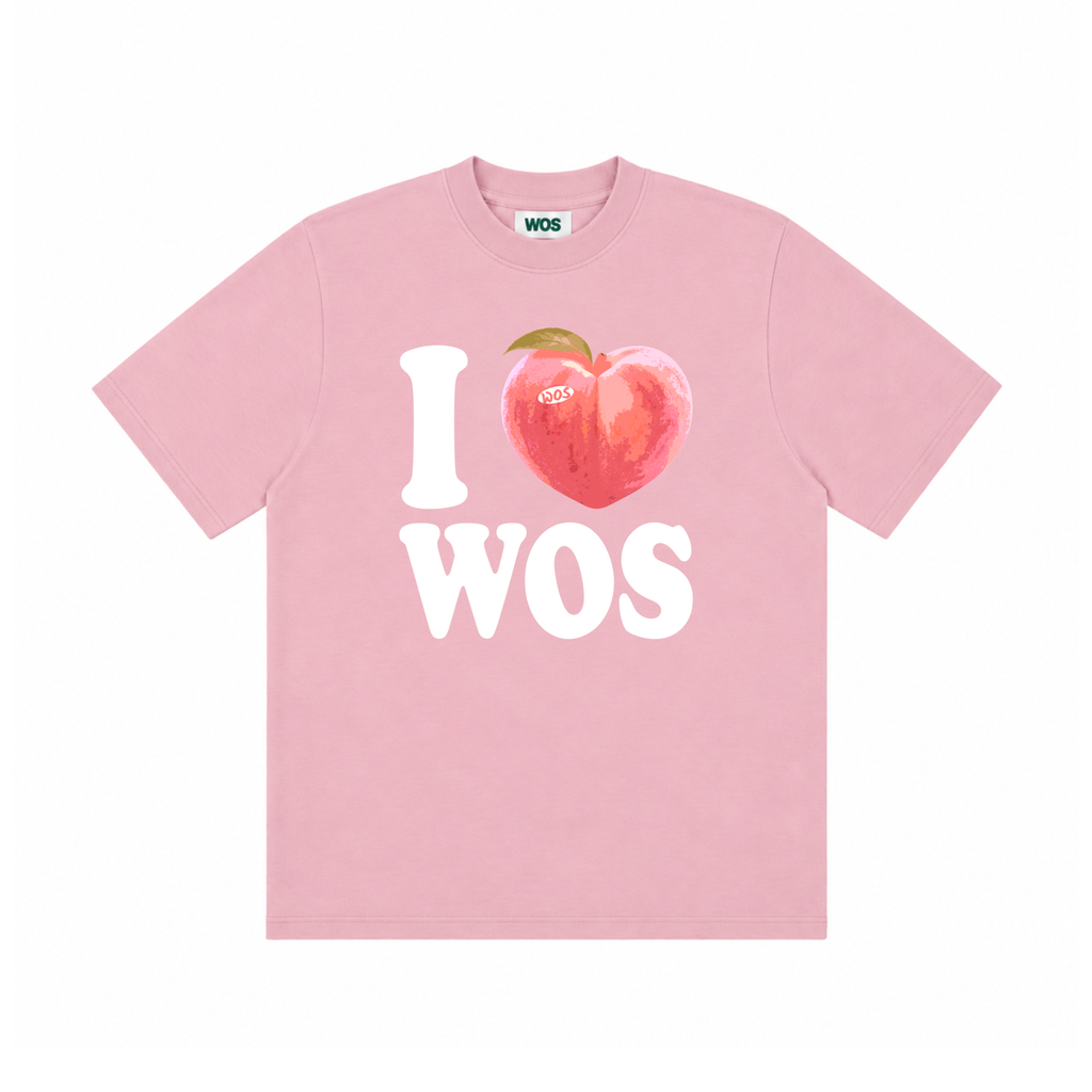 I Love WOS Peach Tee