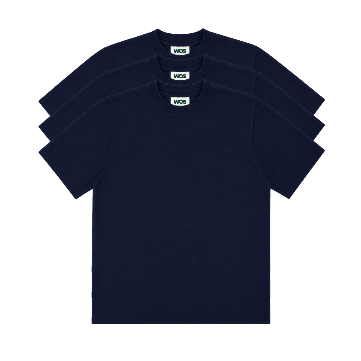 Premium Everyday Navy Tee - 3-Pack