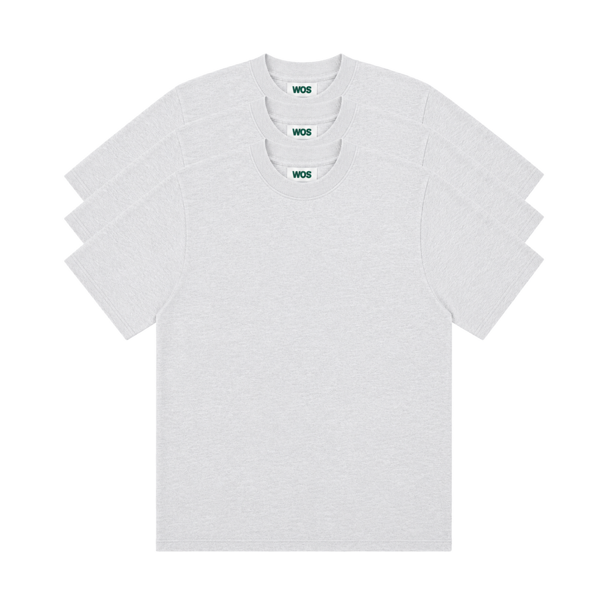 Premium Everyday Light Gray Tee - 3-Pack