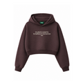 BELIEVE IN TOMORROW WOMEN’S CROPPED HOODIE