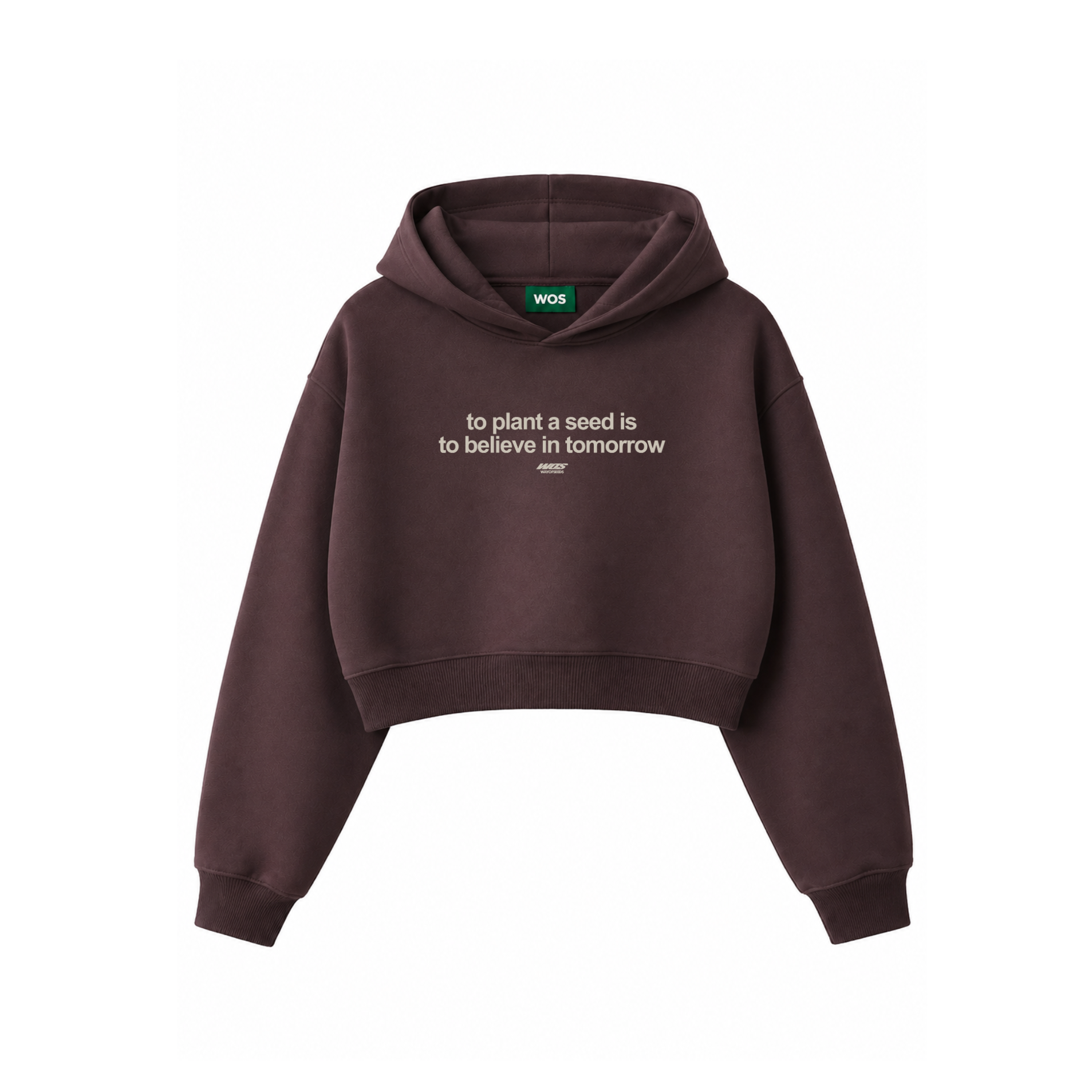BELIEVE IN TOMORROW WOMEN’S CROPPED HOODIE