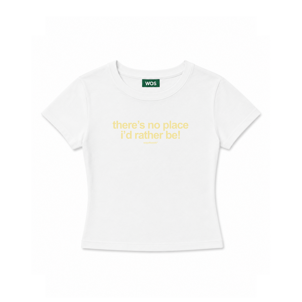 NO PLACE I’D RATHER BE WOMEN’S CROPPED TEE