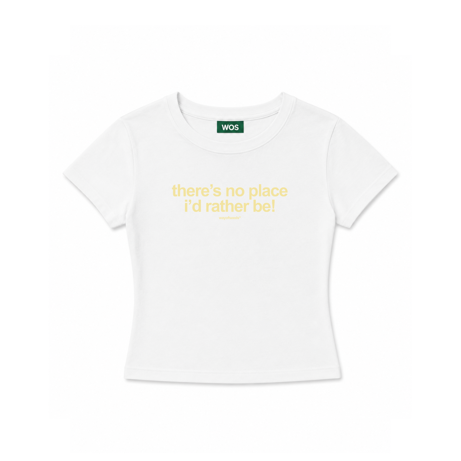 NO PLACE I’D RATHER BE WOMEN’S CROPPED TEE
