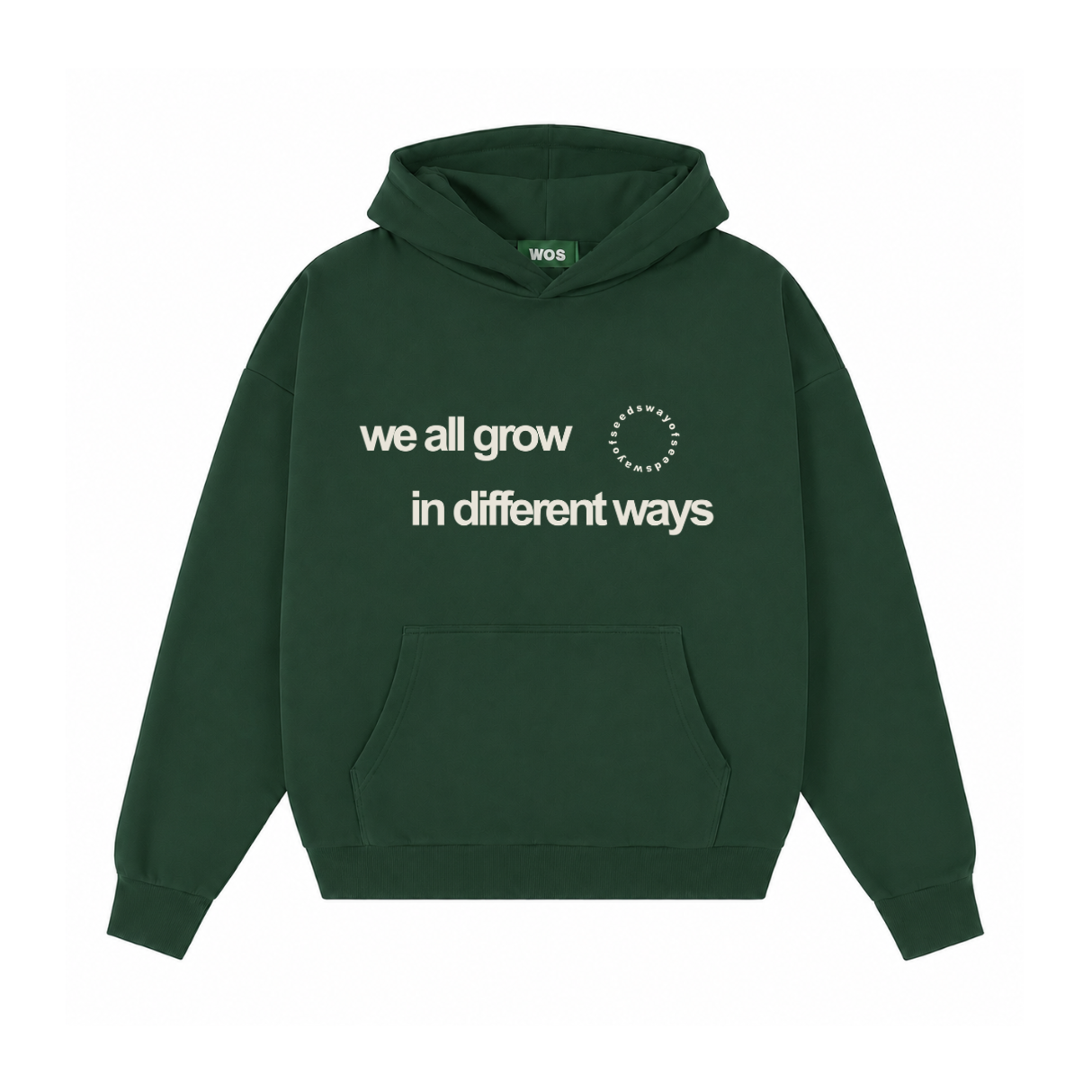 WE ALL GROW IN DIFFERENT WAYS HOODIE